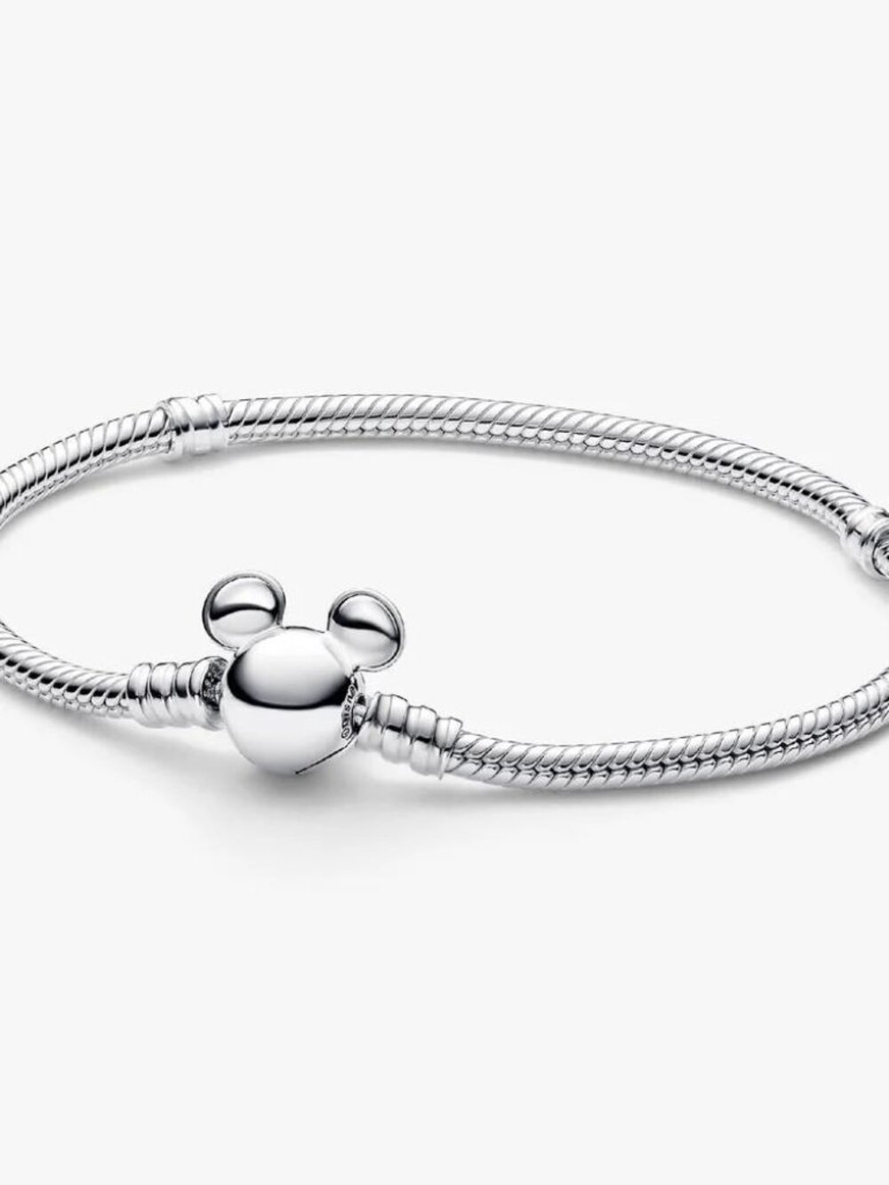 Pandora Disney Mickey Mouse Clasp Moments Snake Chain Bracelet